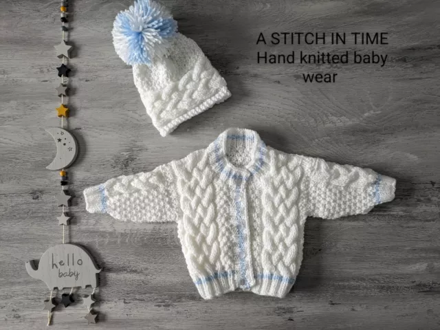 babies hand knitted cardigans