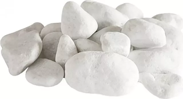 Divina Fire Pietre decorative sassi bianchi Set 24 pz per camino a bioetanolo