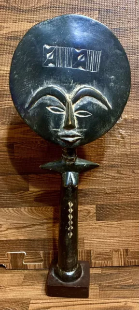 Early 20th Century Ghana Ashanti Carved Wood Akuaba Fertility Sculpture