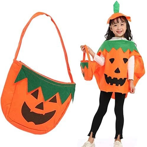 CHUANGOU Costume di Zucca di Halloween Costume Zucca di Halloween per Bambini