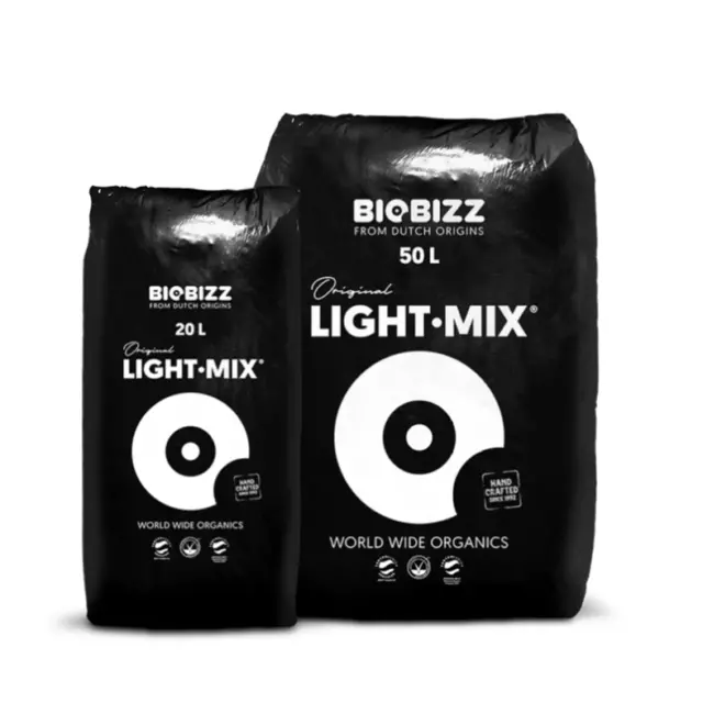 BioBizz Light Mix 20 / 50L Terriccio Organico fertilizzato per crescita perlite