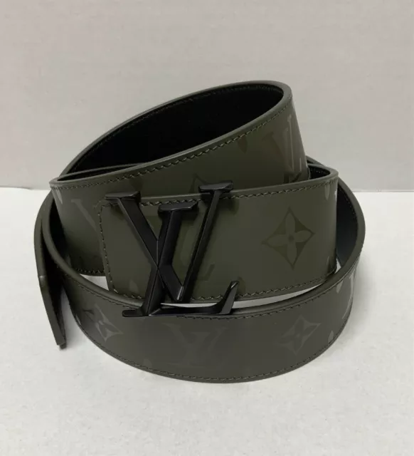 Cintura monogramma reversibile Louis Vuitton nero argento 40 mm taglia 100  MP130