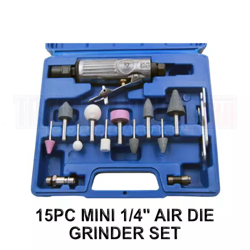 15pc MINI 1/4" AIR DIE GRINDER SET 8419