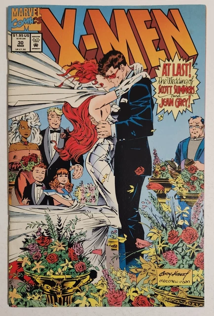 X-Men #30 (1994 Marvel) VF+ Vol 2 Wedding of Scott Summers and Jean Grey w/Cards