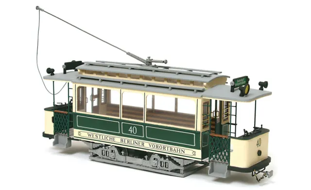 OcCre 53004 - Berlin Straßenbahn - Wooden-Metal Modell Kit, Treppe 1:24