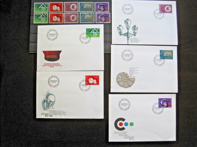 Schweiz MiNr. 1216-1220 postfrisch**+ gestempelt + FDC  (GB 1648)