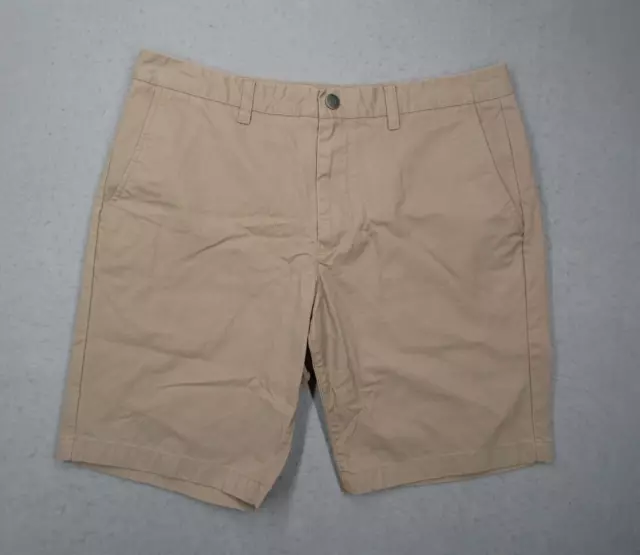 Bonobos Shorts Mens 35 Beige Flat Front 9" Walk Casual Beach Golf Chino Classic