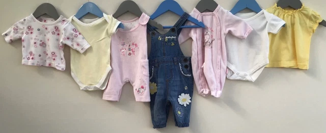 Baby Girls Bundle Of Clothing Age 0-3 Months George M&S Matalan Next