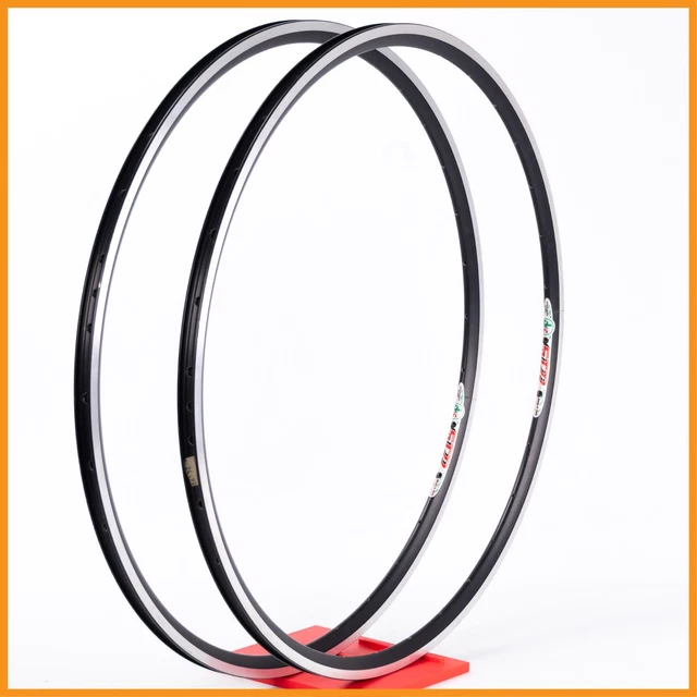 Paire De Jantes Araya 700c NOIR - 36 Trous - Simple Paroi - Modèle Endrick - NOS Japon