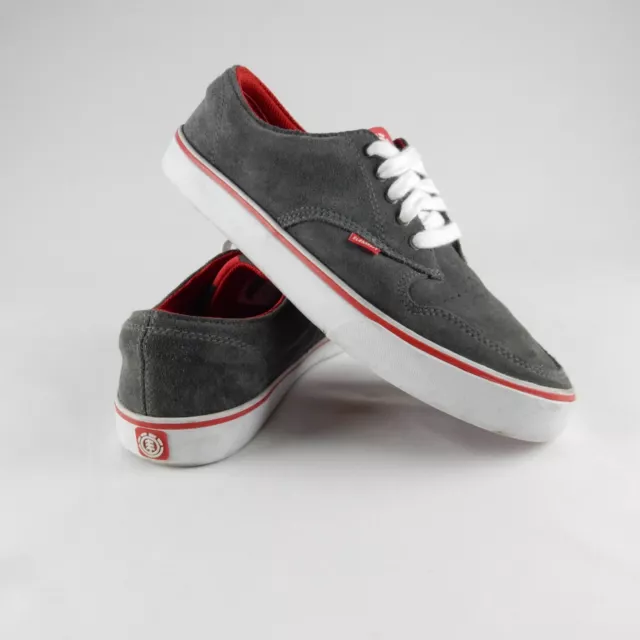 Element Topaz 40 suede cuir leather skateboarding Chaussures grises Grey shoes