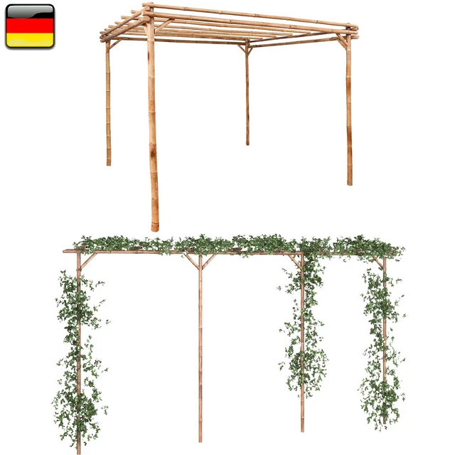 ROSENBOGEN PERGOLA BAMBUS Garten Pavillon Spalier Rankhilfe Rankgitter