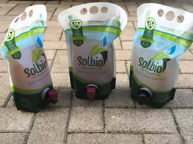 Solbio Toilettenflüssigkeit Original 1,6 Liter insgesamt  2 1/2 Stück 