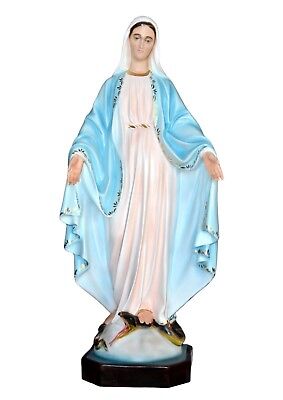 Statue Madonna Immaculate CM 105 IN Resin With Eyes Painted for External
