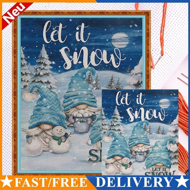 Christmas Goblin Full Cross Stitch 11CT Cotton Thread DIY Counted Embroidery Kit