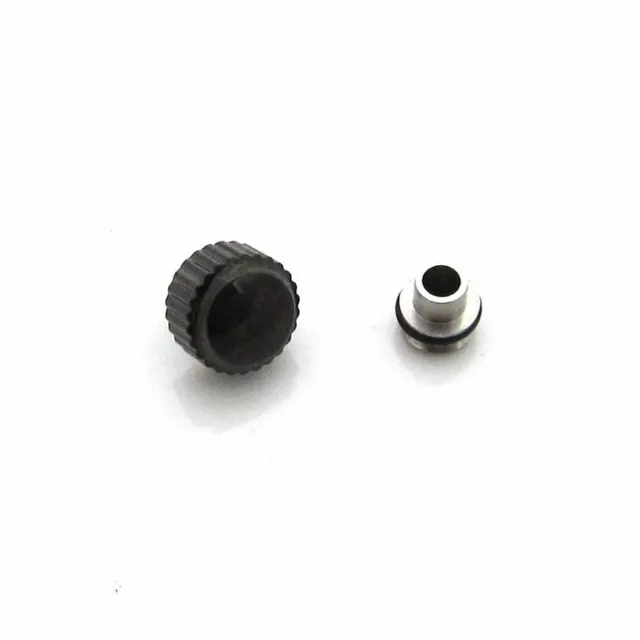 Large BLACK Screw Down Locking 7mm Watch CROWN / WINDER Stainless Steel Parts