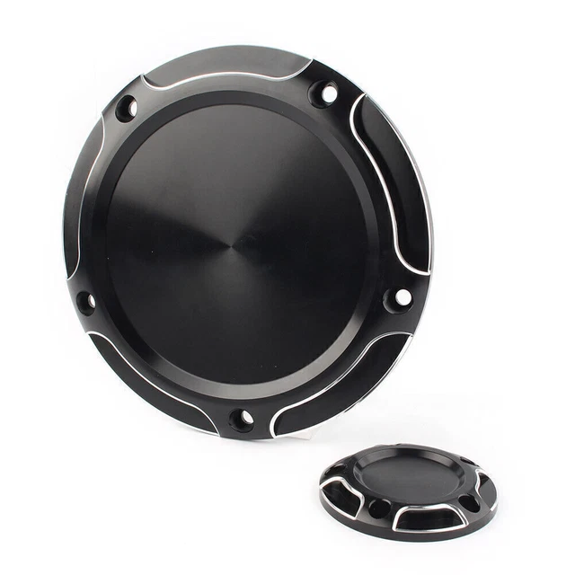 Copertura derby temporizzazione frizione nera per Harley Touring FLHT FLHR Softail FLST CNC