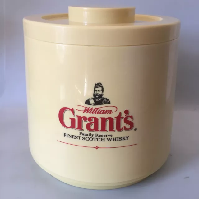 WILLIAM GRANTS Large Lidded ICE Bucket Finest Scotch Whisky by Hancock Cordfield 3