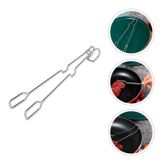 3 piezas pinzas de acero inoxidable para alimentos pinza de carne multifunción clip de barbacoa