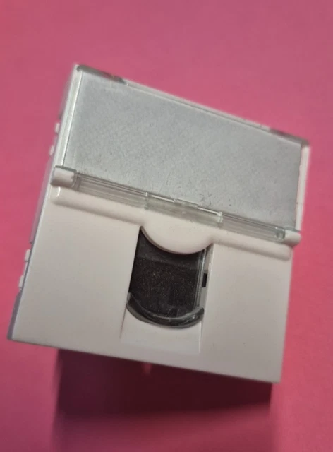 Double Prise RJ45 Legrand Mosaic Cat.6 FTP – Modèle 76506, Pour Réseau Informatique