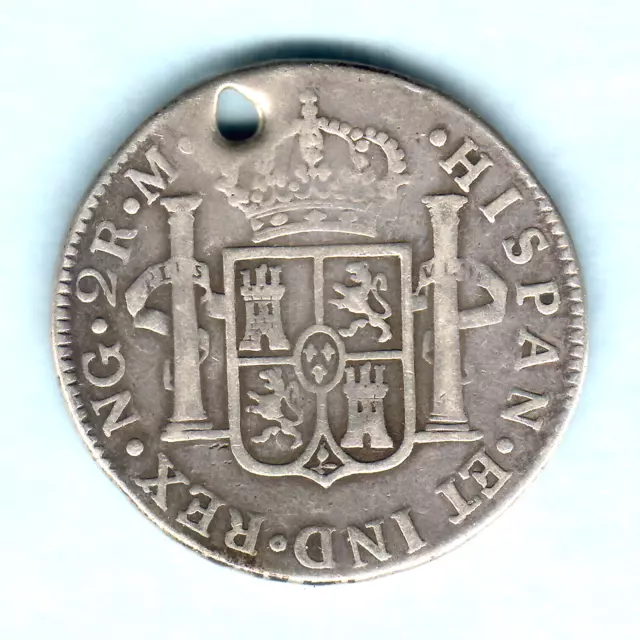 Guatemala. 1787 - NG M 2 Reales..  Fine+