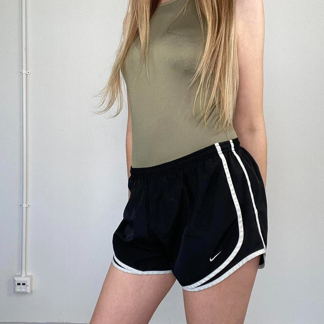 Pantaloncini da donna Nike Athletic Track taglia L neri tempo tessuto logo interno rete