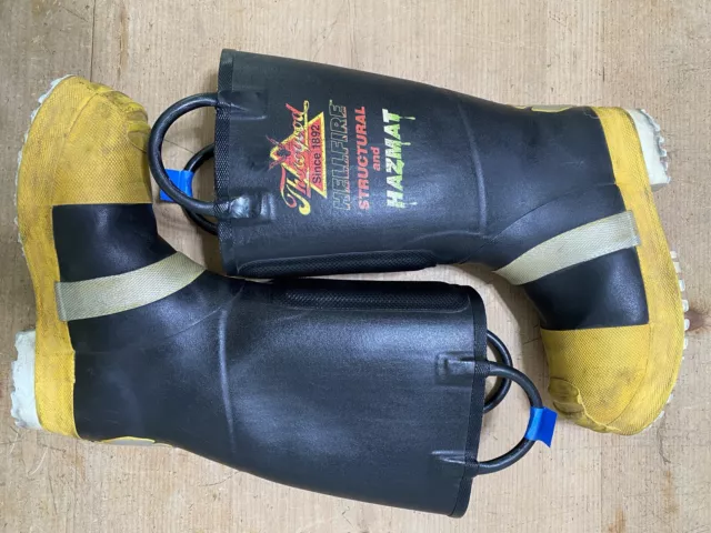 Thorogood Hellfire Men's 7 Medium Structural Firefighting Steel Toe Boots (G)