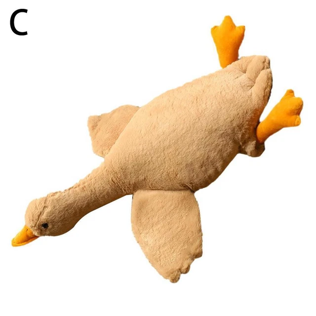Brown Kids Cute Duck Big White Goose Plush Doll Toy Soft Cushion Baby Sleepin C2
