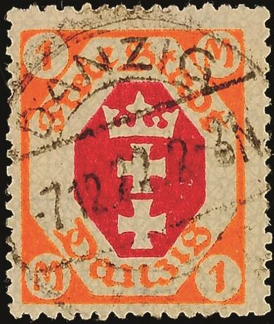 16064) Danzig 83IV zeitgerecht gestempelt sign. Kniep BPP/Infla Berlin Mi. 100,-
