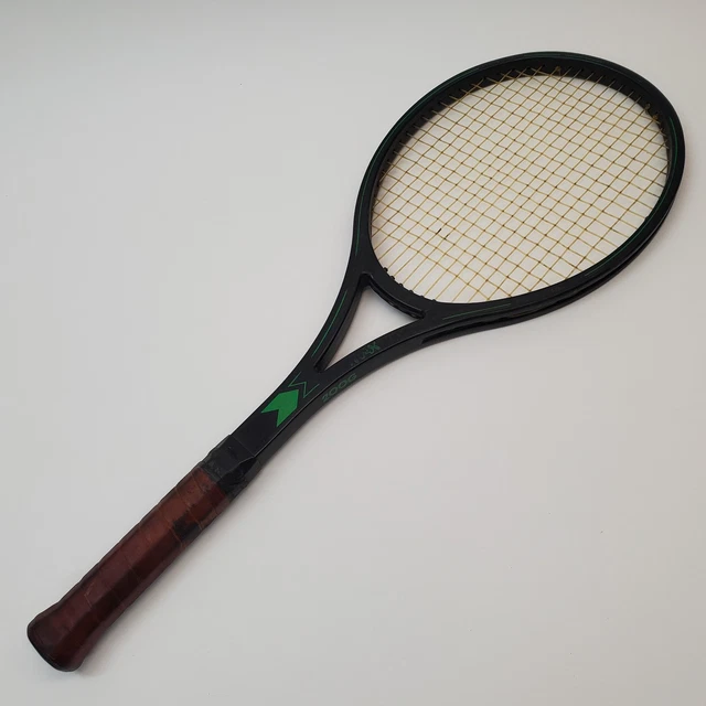 Raquette De Tennis Dunlop Hotmelt 200g - Tête 95, Tamis 16x18, Manche 4 1/4 - Occasion