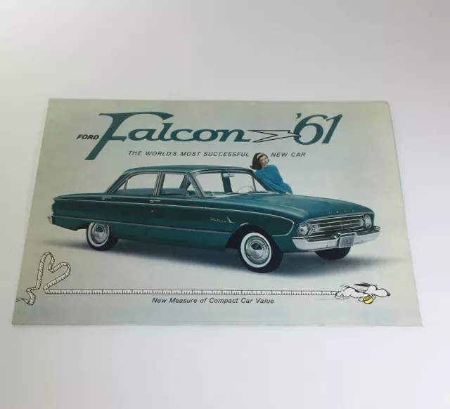 1961 Ford Falcon Fordomatic 2-Speed 85-Hp 101-Hp Falcon Six Car Catalog Brochure