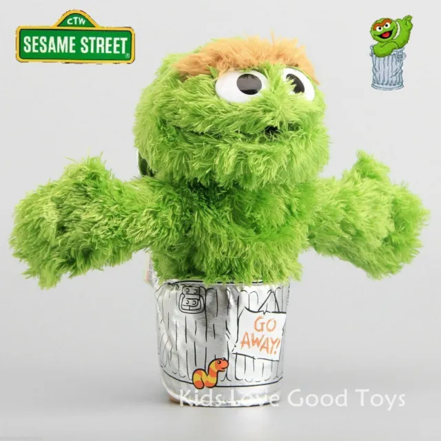 Sesame Street Plush Oscar the Grouch Hand Puppet Play Games Doll Toy Puppets New