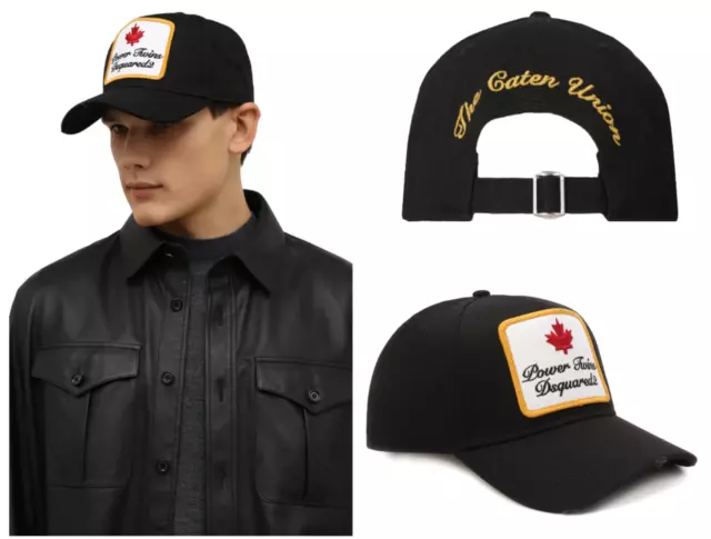 Dsquared2 Power Twins Parche Logo Gorra de Béisbol Basebalkappe Sombrero Nuevo