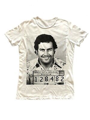 T-shirt stampata 100% cotone Pablo Escobar
