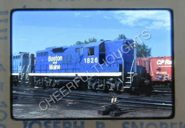 Original '81 Kodachrome Slide BM Boston Maine 1826 GP9 Clean Paint      32B10