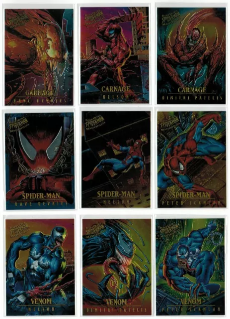1995 Spider-Man Fleer Ultra Golden Web or Masterpieces Chrome You Pick the Card