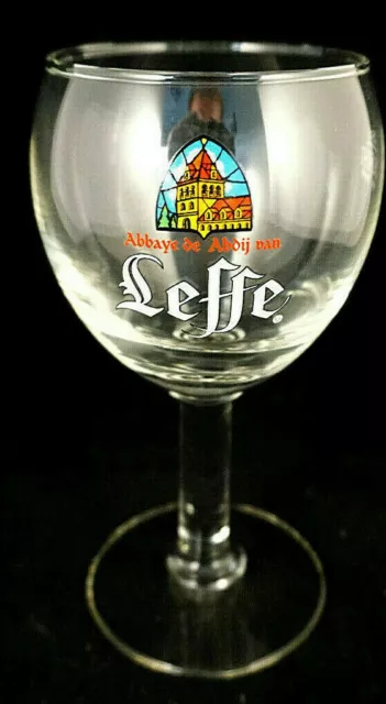 Leffe Bier Beer Bierglas Abbaye de Abdij van Glas Kelch 25cl Stielglas Klar NEU