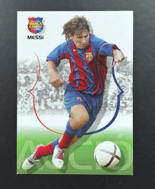 Lot 2 Cartes Panini Megacracks Barca 2004-05 #2 Et #3 - Ronaldinho, Messi, Xavi - Collection