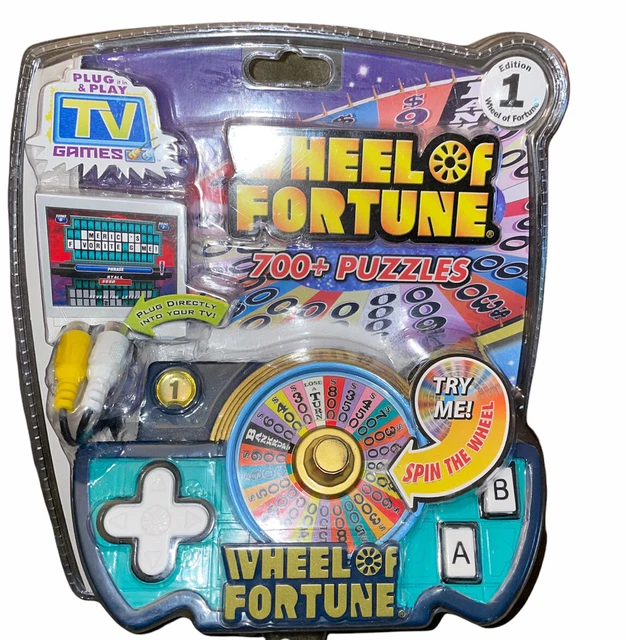 WHEEL OF FORTUNE PLUG N' PLAY TV GAME NEW NIP FACTORY SEALED 2006 Jakks