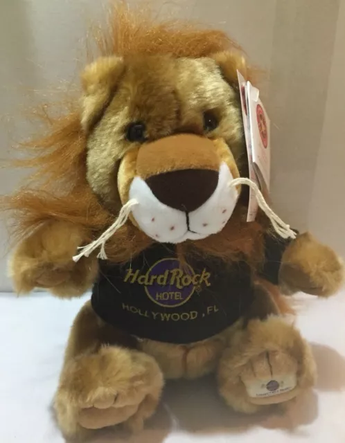 Hard Rock Hotel Hollywood, FL 2004 Lion Teddy Bear Logo Tshirt Herrington