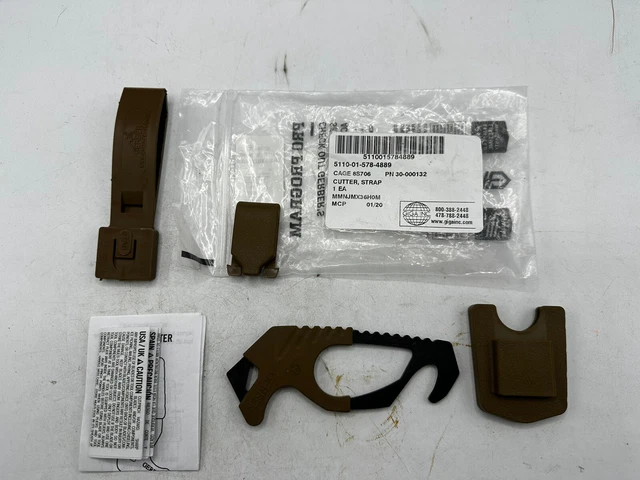 Gerber Coyote Brown Multicam Strap / Seat Belt Cutter Rescue Hook US ARMY ISSUE