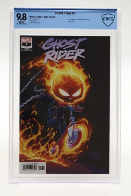 Ghost Rider (2022) #1 Skottie Young Baby Johnny Blaze CBCS 9.8 Blue Lbl White PG