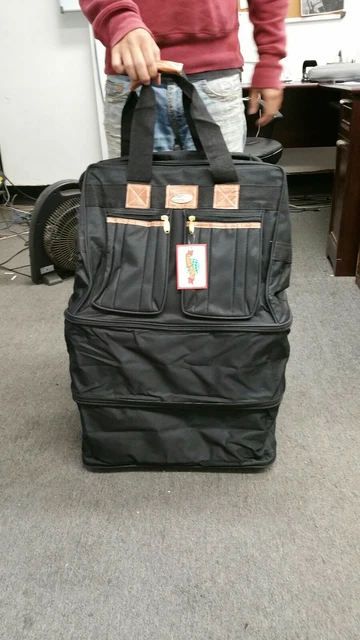 30 In XL Expandable Upright Rolling Wheeled Duffle Bag Spinner Suitcase Luggage 3