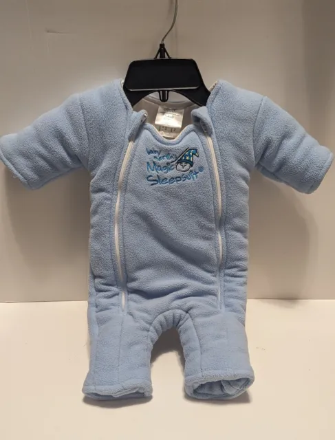 Traje de dormir mágico Baby Merlin's pequeño 3-6 meses (12-18 libras) azul