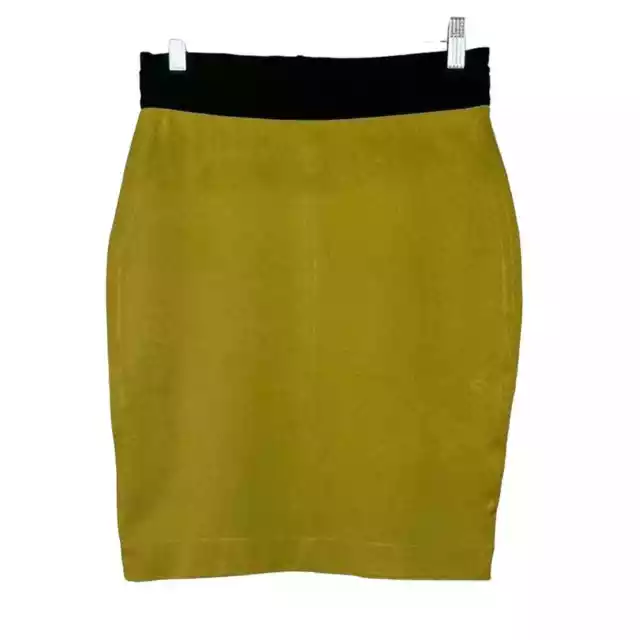 BCBGMaxazria Women's Pull-On Stretch Elastic Waist Pencil Skirt Green Size Small