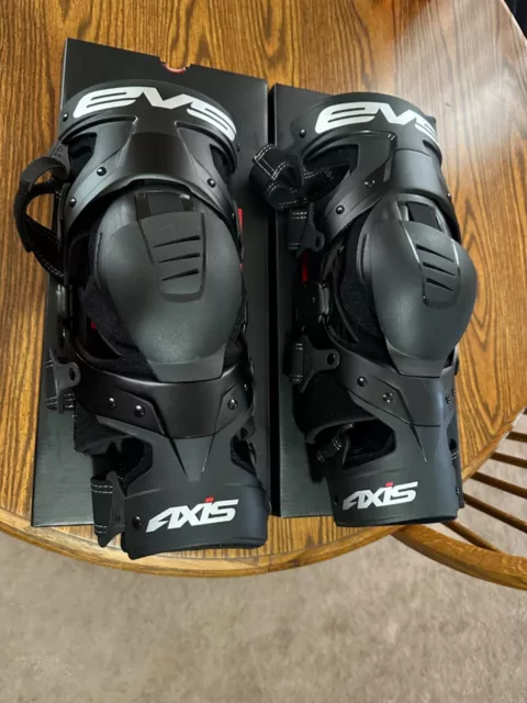 evs, axis sport knee brace, large,  pair