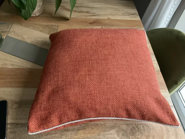 Next Orange Weave Cushion Excellent Condition