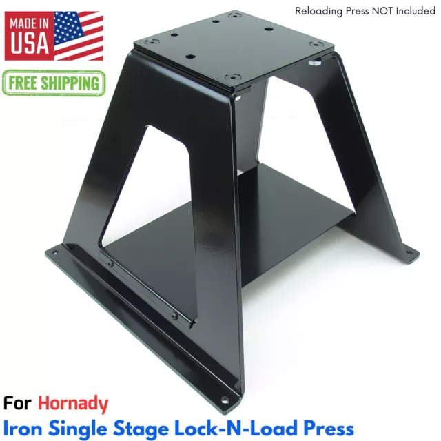 Hornady Iron Single Stage Lock-N-Load Press Riser Bench Mount Reloading Stand