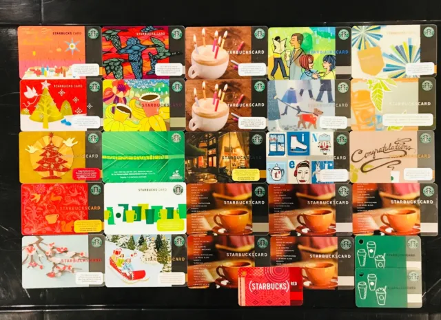 STARBUCKS OLD LOGO 2001-2010 GIFT CARD COLLECTIONS-Choose One or More