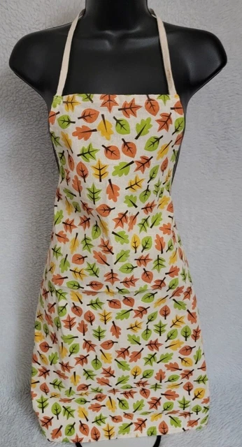 Juniors Womens Multi Color Leaf Design Apron