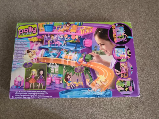  Polly Pocket 2-In-1 Travel Toy Playset, Spin 'N